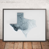 Mapa de Relieve Topográfico 3D de Texas 