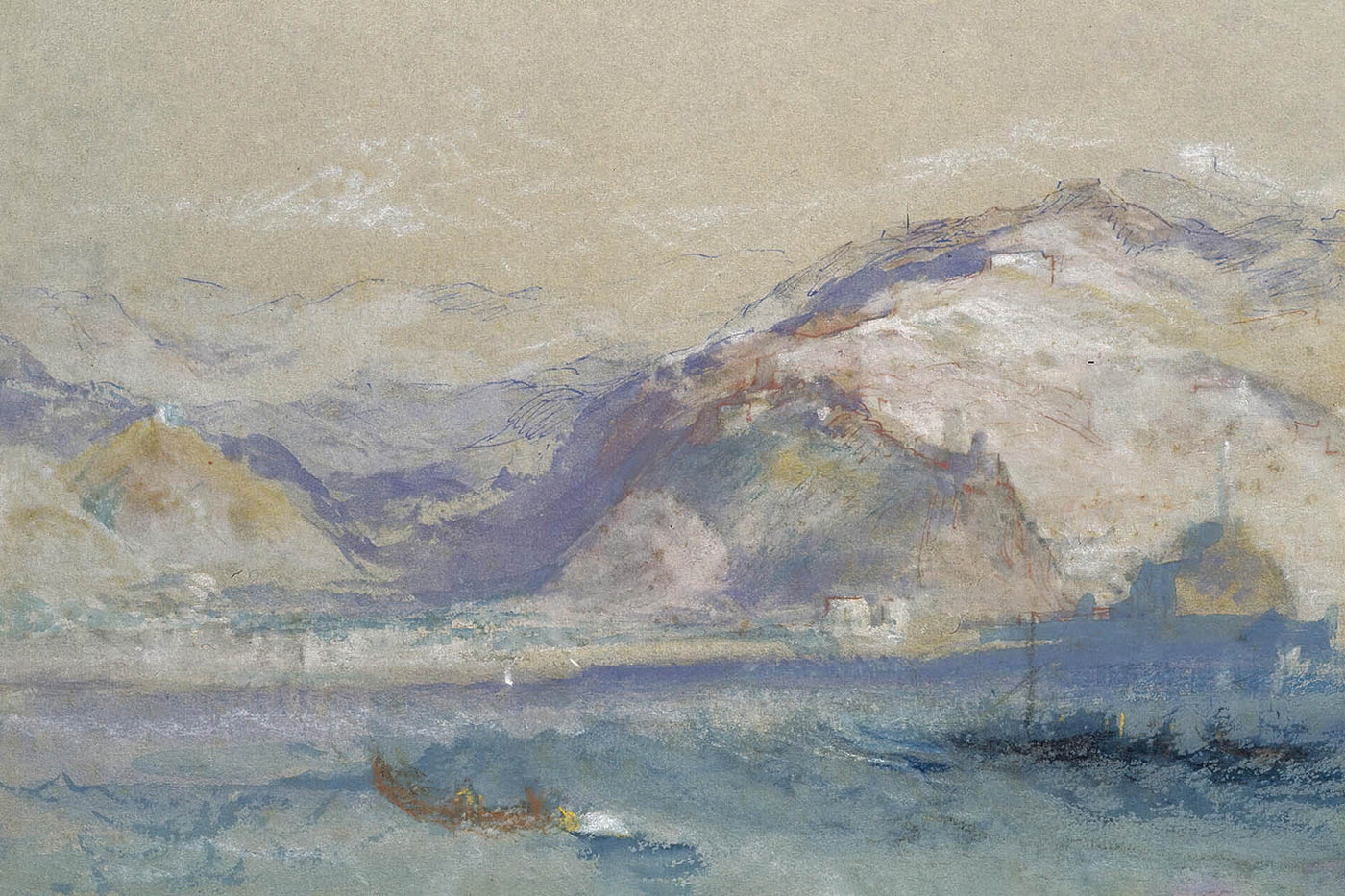 Genua vom Meer von Turner 1828 