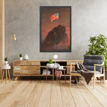 A framed image of 