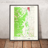 Old Map of Hamilton, Montana by USGS, 1964 – Bitterroot Valley & Blodgett Canyon
