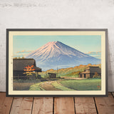 Autumn in Funatsu with Mt. Fuji by Hasui Kawase, 1935