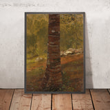 Tree trunk by Frederic Edwin Church, 1865