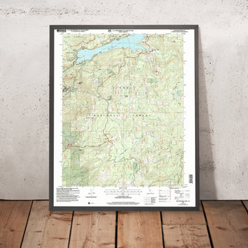 Map of Huntington Lake, California by USGS, 2004 – Sierra National Forest & Sierra Nevada