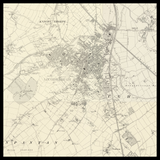 Personalised Old Map of Loughborough
