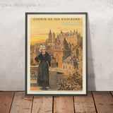 Póster de viaje de Loches: Chemin de Fer d’Orléans de Etablissements Minot, 1906 