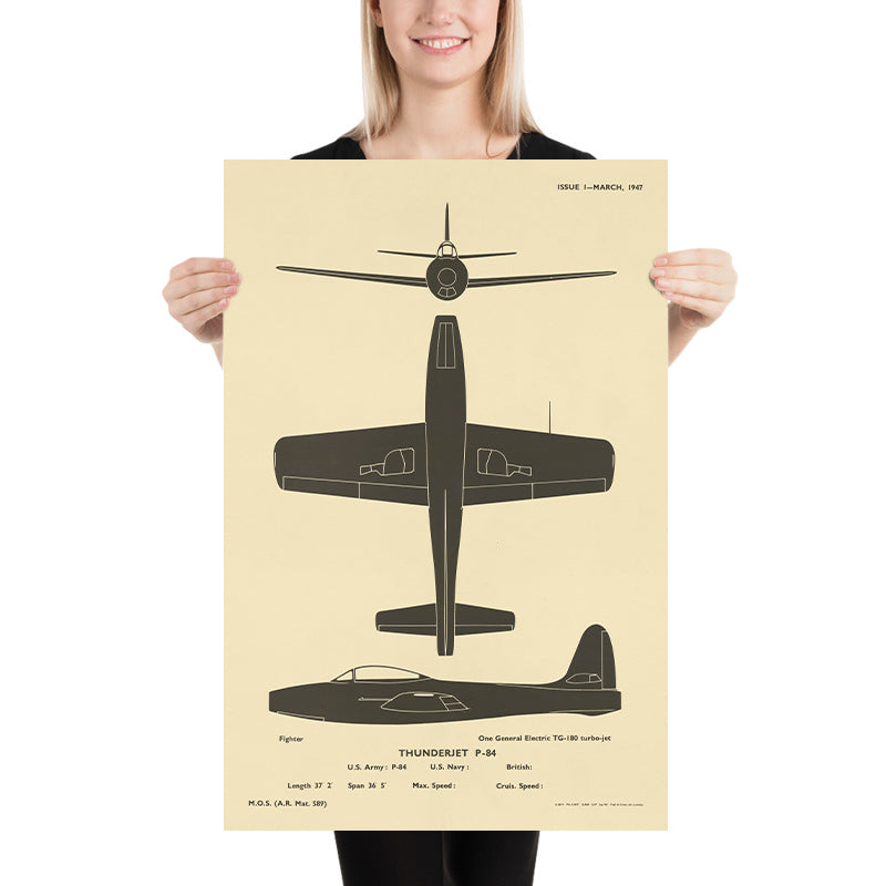 Thunderjet P-84: Tabella di identificazione degli aerei della Guerra Fredda, 1947 