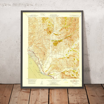 Old Map of San Clemente, California by USGS, 1949 – San Onofre State Beach & San Mateo Point