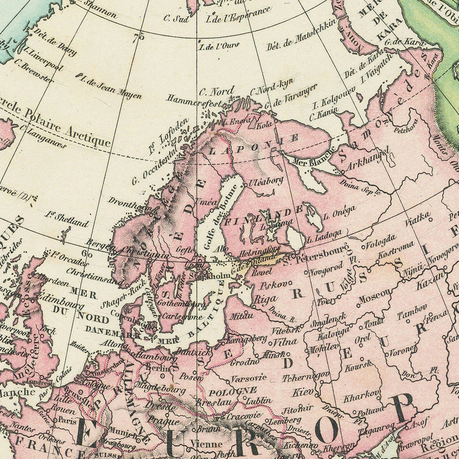 Antica mappa sferoidale d&