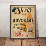 Advokaat Vintage Liqueur Poster by Armand Rassenfosse, 1910