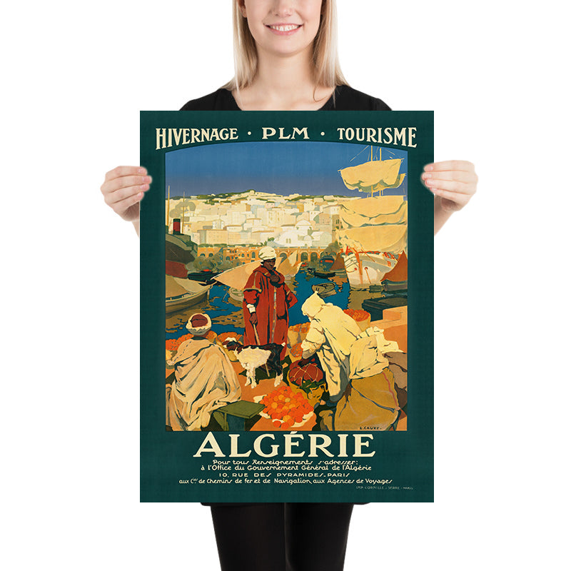Algeria Travel Poster: Algérie by Léon Cauvy, 1930