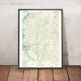 Old Map of Council Grove, Kansas by USGS, 1971 – Santa Fe Trail, Morris County & Rock Creek
