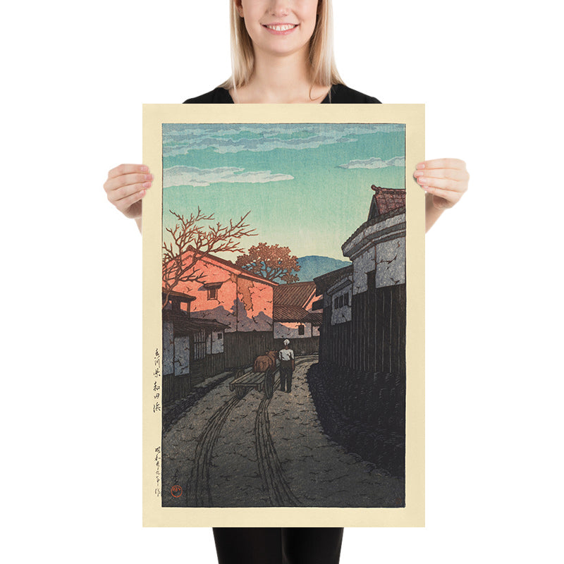 Wadahama in Kagawa Prefecture by Hasui Kawase 1935