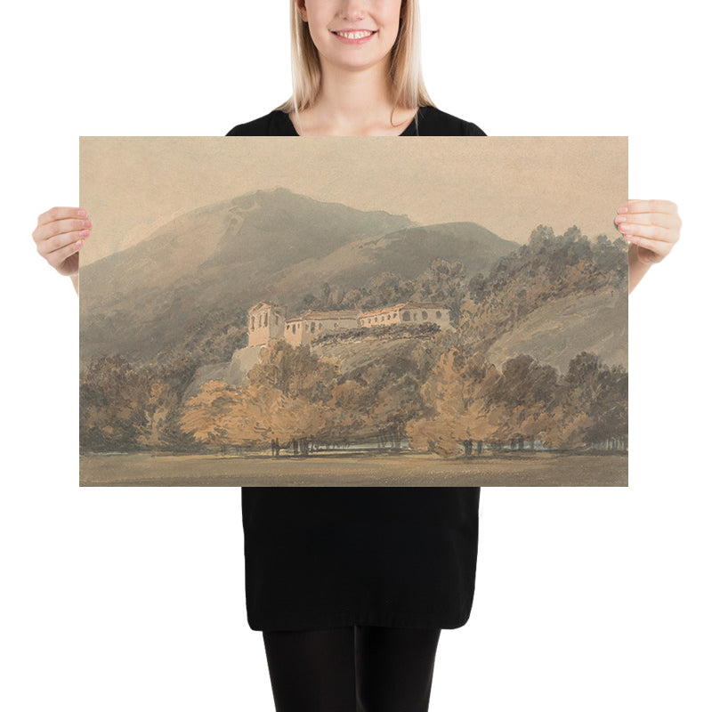 Santa Lucia, Un couvent près de Caserte par Turner, 1795 