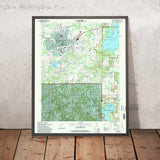 Map of Carbondale, Illinois by USGS, 1996 – Shawnee National Forest & Crab Orchard National Wildlife Refuge
