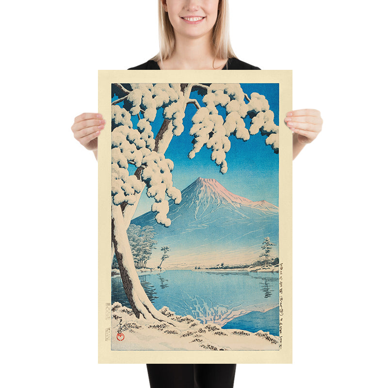 Mt. Fuji after Snow in Tagonoura by Hasui Kawase, 1935