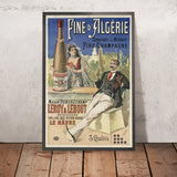 Fine d’Algérie Vintage Brandy Poster, 1898
