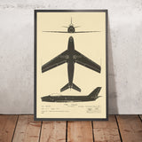 US F-86 Sabre: Cold War Aircraft Identification Chart, 1948
