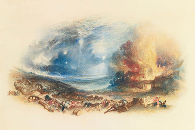 El Campo de Waterloo visto desde Hougoumont por Turner, 1833 