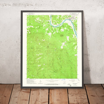 Old Map of Calico Rock, Arkansas by USGS, 1964 – White River & Ozark National Forest