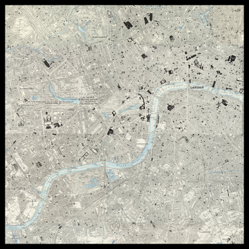 Une ancienne carte Ordnance Survey de l&