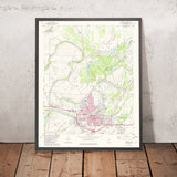 Map of Greenwood, Mississippi by USGS, 1982 – Yazoo River & Mississippi Delta
