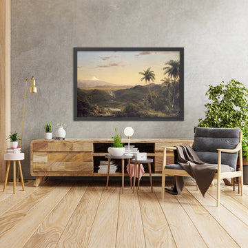 A framed image of 