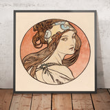 Stained-Glass Design for the Fouquet Boutique Façade by Alphonse Mucha, 1860