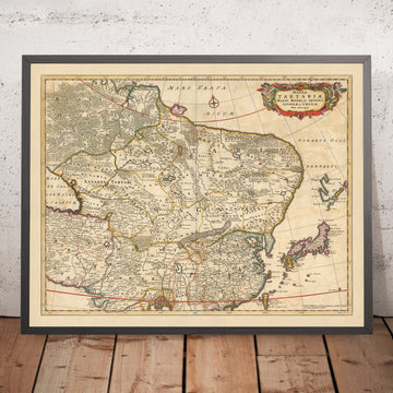 Ancienne carte de la Grande Tartarie, de l&