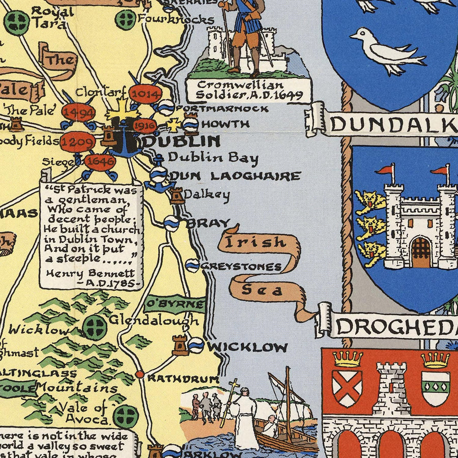 Vecchia mappa pittorica dell&