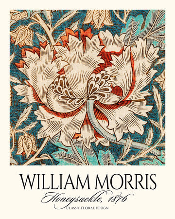 Honeysuckle (Detail) by William Morris, 1876
