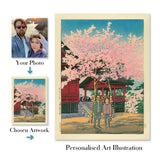 Arte japonés personalizado: Sube tu foto y te pondremos debajo de los cerezos en flor 