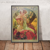Lefèvre-Utile Sarah Bernhardt Poster by Alphonse Mucha, 1903