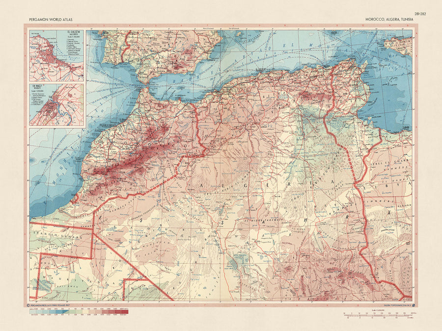 Mappa antica del Nord Ovest dell&