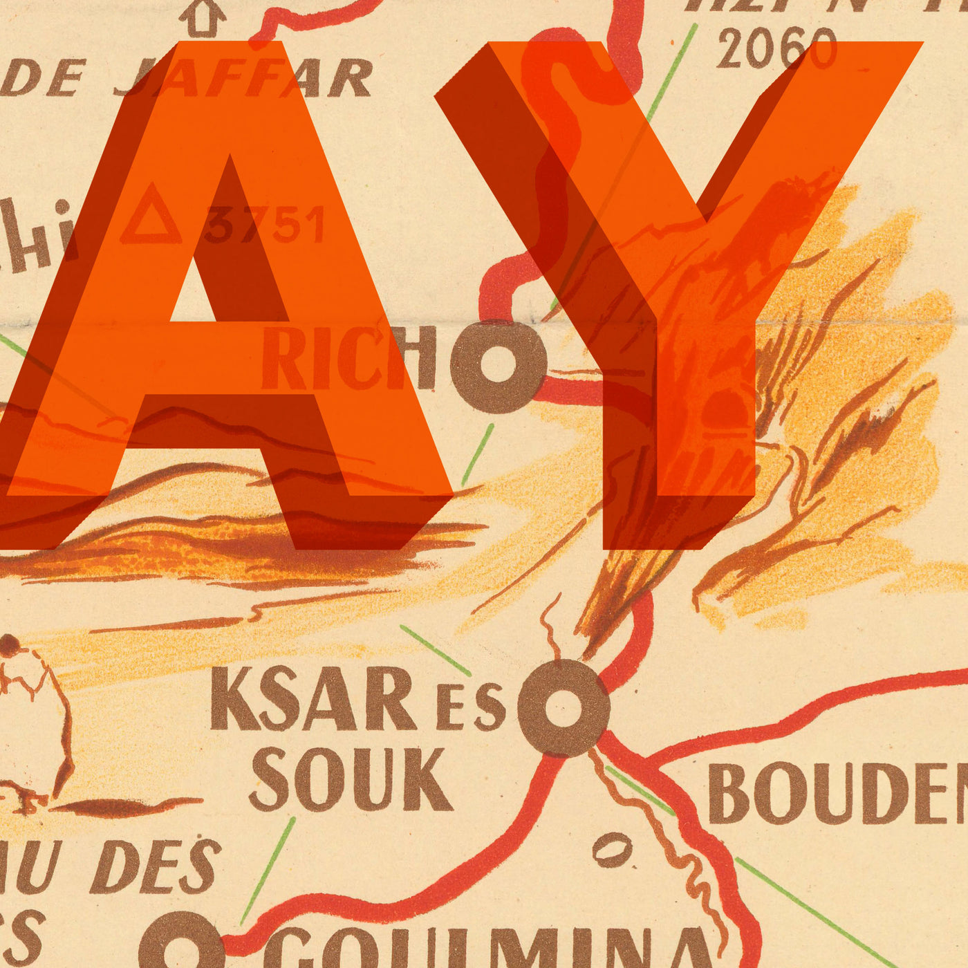 Mapa de Arte Pop Personalizado: Arte de Palabras Estilo Serigrafía 