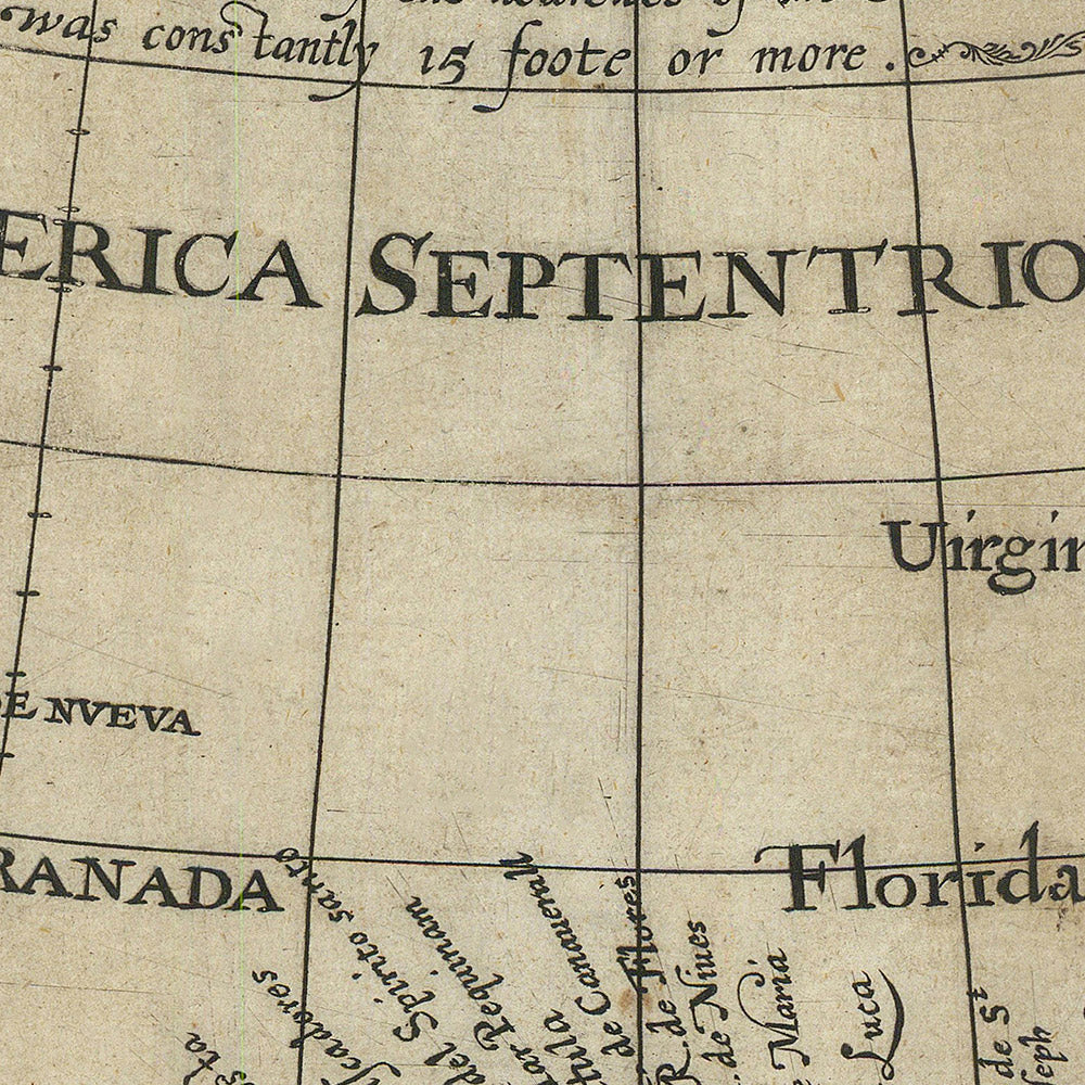 Seltene alte Karte von Nordamerika von Briggs, 1625: Cape Cod, Hudson Bay, Jamestown, Kalifornieninsel, San Diego 