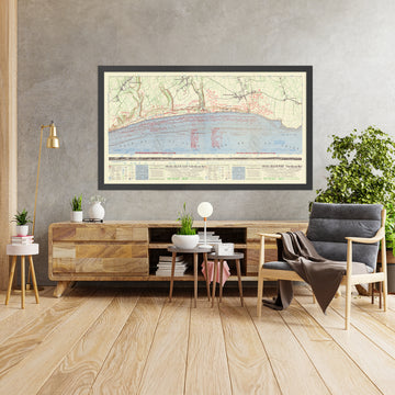 Vecchia mappa militare dei piani di battaglia del D-Day di Omaha Beach, 1944: Esercito degli Stati Uniti, Colleville-sur-Mer, Vierville-sur-Mer, ostacoli sulla spiaggia 