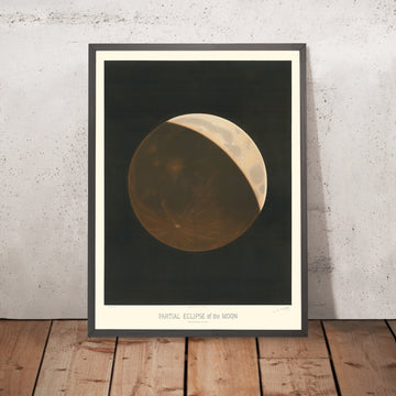 Eclissi parziale della Luna di Etienne Leopold Trouvelot, 1882 