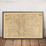 Old Map of Upper East Side, NYC by Bromley, 1879: Ward 19, East 74th to East 86th Streets