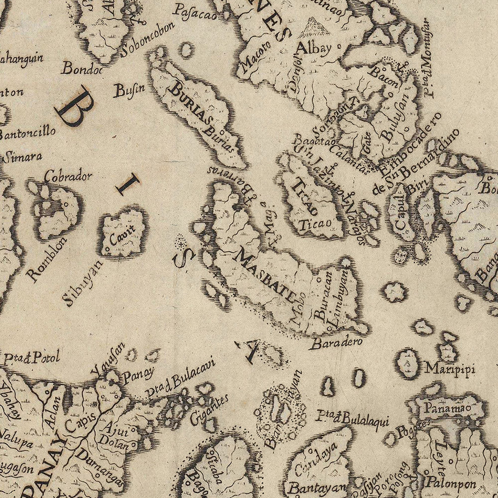 Old Map of the Philippines, 1744: Reduced Version of 1734 Murillo Velarde Chart