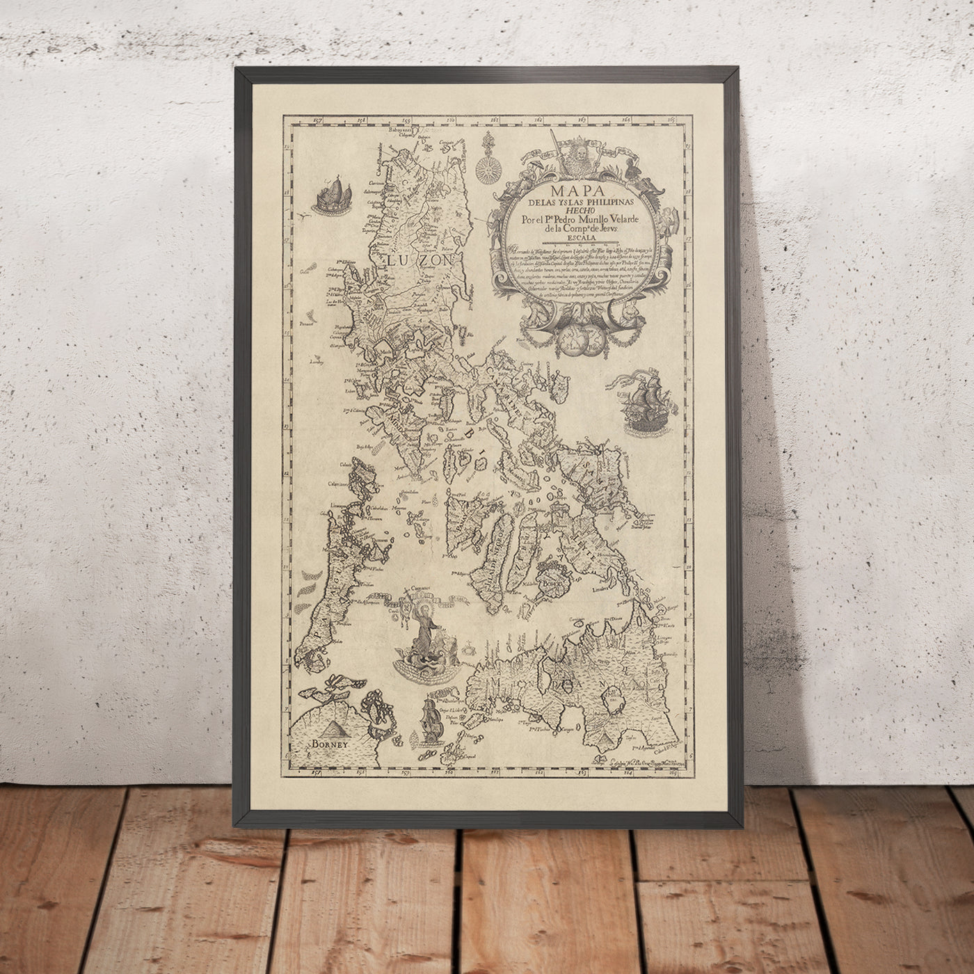 Old Map of the Philippines, 1744: Reduced Version of 1734 Murillo Velarde Chart