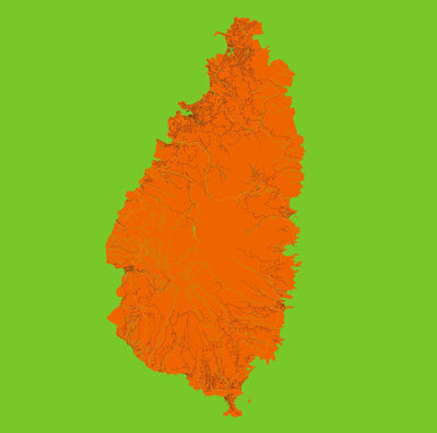 Carte personnalisée dans le style Warhol : îles pop art colorées 