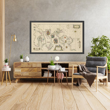 Antica mappa portolana dell&