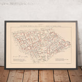 Alter London Pub-Karte, 1889: Viktorianisches Soho, Covent Garden, Seven Dials, West End 