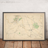 Alte Karte von Nordwest-London, 1900: Harrow, Wembley, Greenford, Alperton, Sudbury 