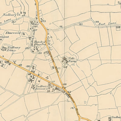 Old Map of Northwest London, 1900: Harrow, Wembley, Greenford, Alperton, Sudbury