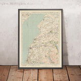 Ancien plan de l'Ordnance Survey, Feuille 8 - Workington et Cockermouth, 1925 : Dearham, Maryport, Whitehaven, Brayton Hall, Eaglesfield 