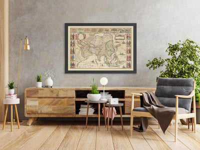 Old Map of The Silk Road, 1640 by Willem Blaeu & The Unique Maps Co.