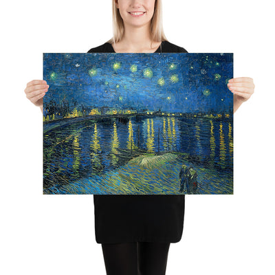 Starry Night over the Rhone by Vincent van Gogh, 1888