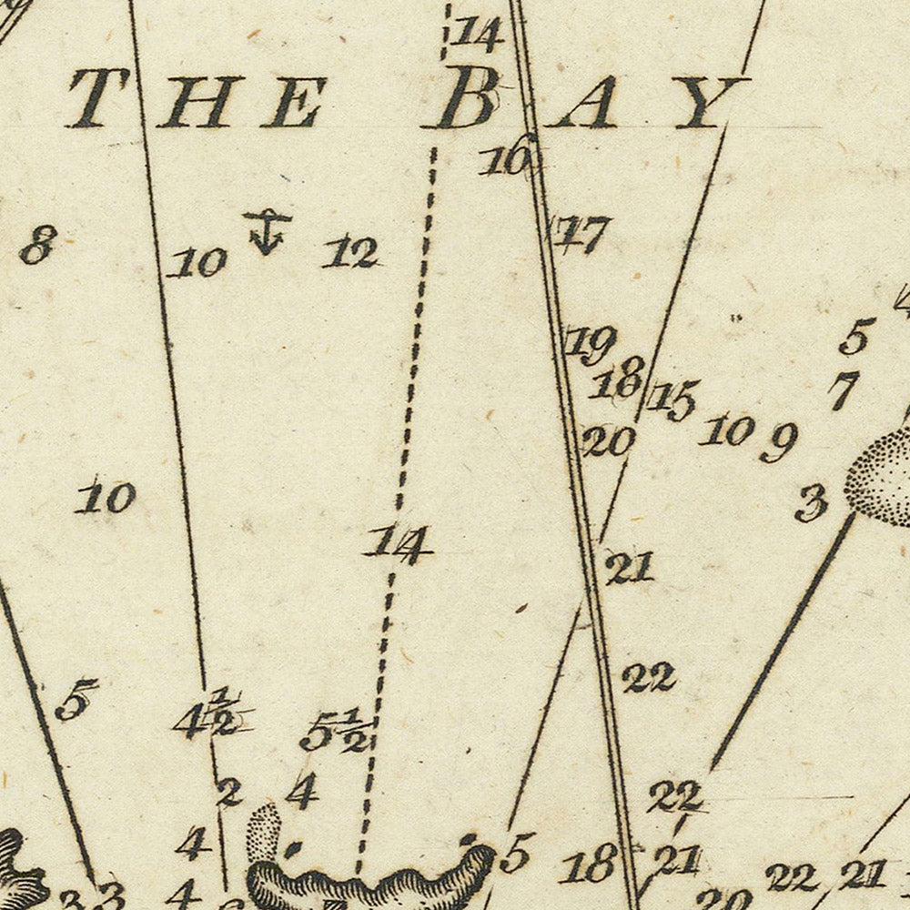 Alter Seekarte von Taranto, Italien von Heather, 1802: Golf von Taranto, Ionisches Meer, Straße von Otranto 