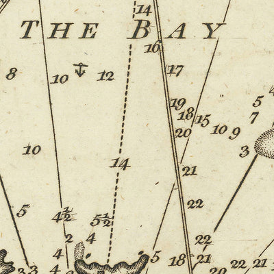Alter Seekarte von Taranto, Italien von Heather, 1802: Golf von Taranto, Ionisches Meer, Straße von Otranto 